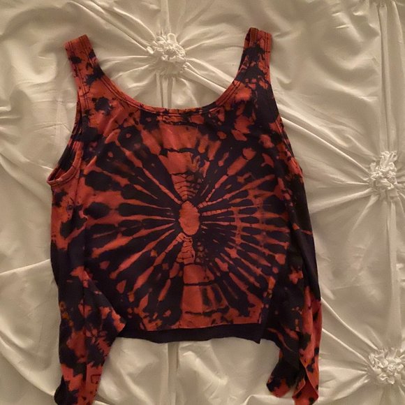 NWOT Kathmamdu Elephant Tie Dye Tank Top (cropped) - Picture 3 of 4